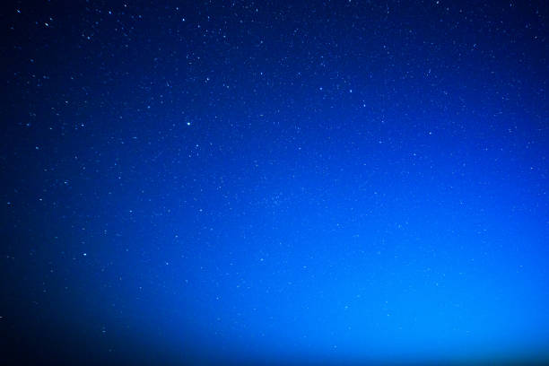 Big Dipper in the midnight sky stock photo