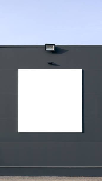 istock Modern blank store signage sign design mockup isolated for design advertisements 1405079138
