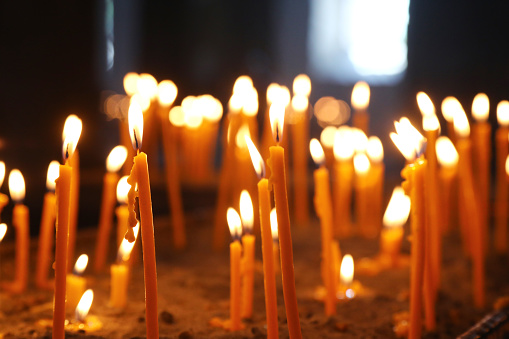 Candles in Armenian church