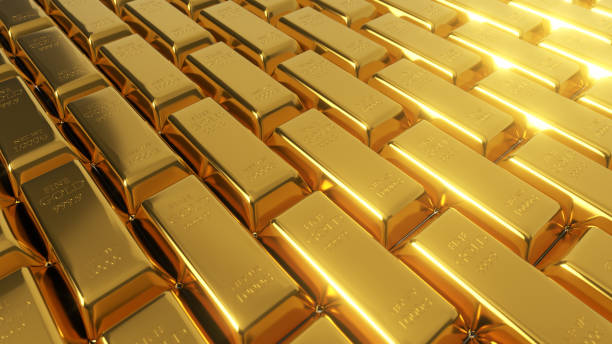 Gold Bars stock photo