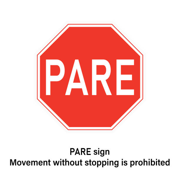 istock PARE road sign Traffic sign on white background 1405085492