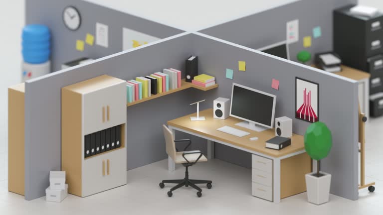 Isometric low poly office