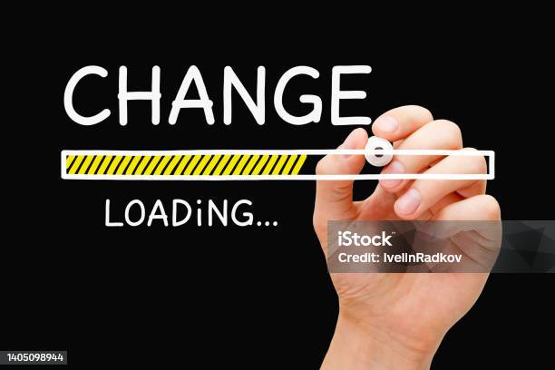 Change Management Loading Bar Concept Stock Photo - Download Image Now - Adaptation - Concept, Conquering Adversity, Change