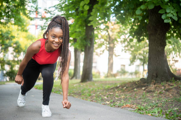 istock Woman enjoys exercising 1405110265