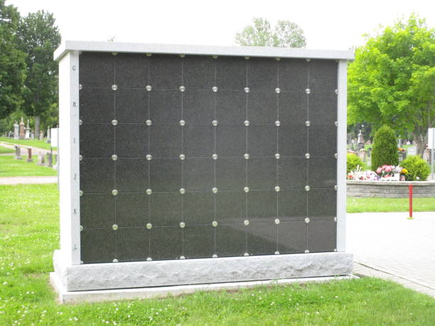 Columbarium in Cemetery a new columbarium installation in a local cemetery cricket trophy stock pictures, royalty-free photos & images