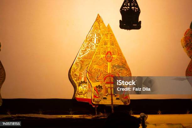 Wayang Kulit Or Shadow Puppets From Java Indonesia Puppet Show By Dalang Or Puppeteer Wayang Made From Leather Stock Photo - Download Image Now