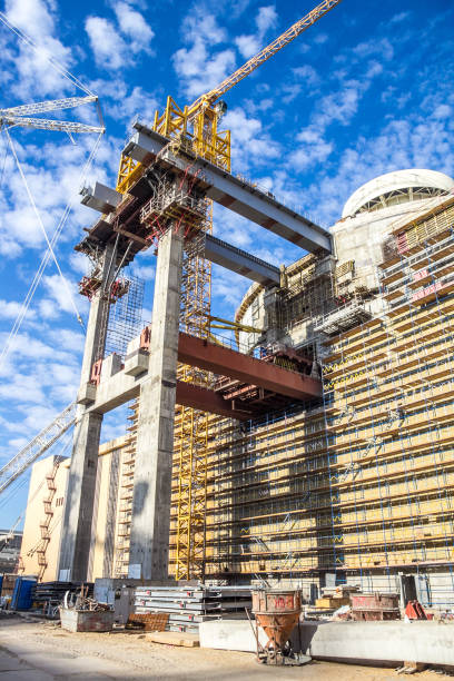 istock Construction site of nuclear power plant or large industrial building 1405120747