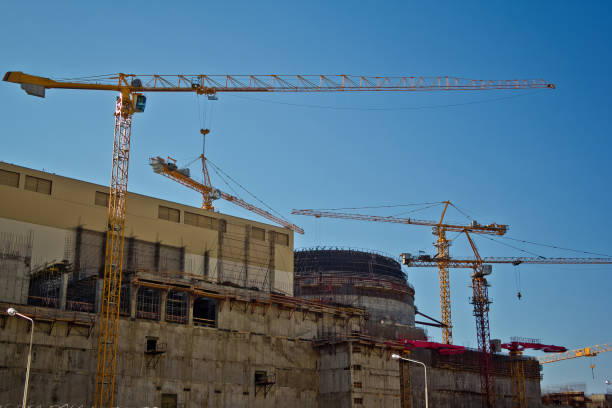 istock Construction site of nuclear power plant or large industrial building 1405121677