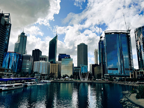 Perth City view from Elizabeth Quay