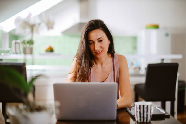 istock Woman working from home 1405125487