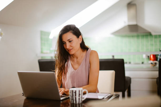 istock Woman working from home 1405125638