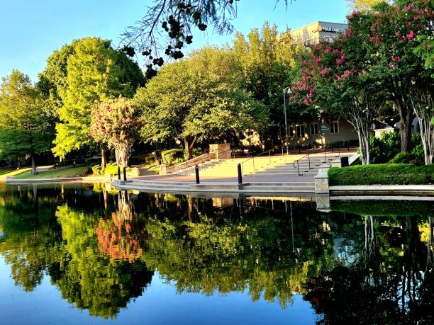 istock Reflections in Park Lake 1405137474