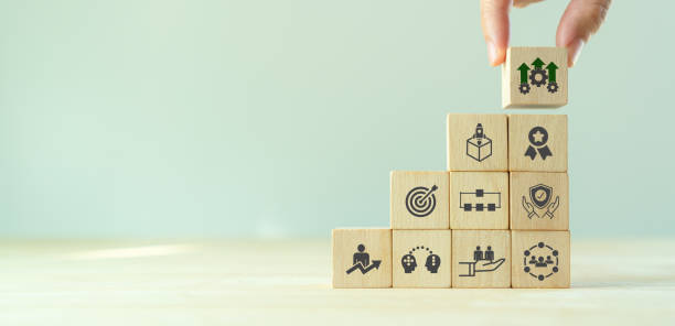 istock Operational excellence concept. Productivity with excellence process. Industrial management in efficiency and efficient process. Lean cost and  productivity growth. Process of continuous improvement. 1405149320