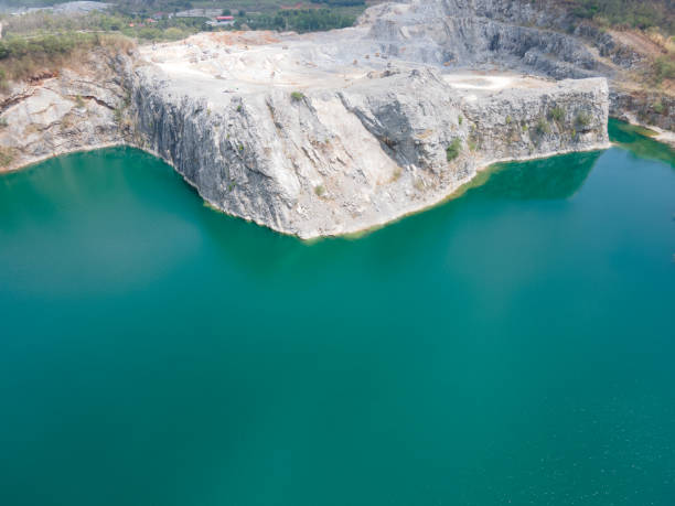 istock Aerial view blue lake 1405151714