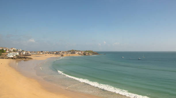 St Ives blue sky at Carbis bay