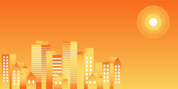 istock Simple and stylish illustration of buildings 1405181745