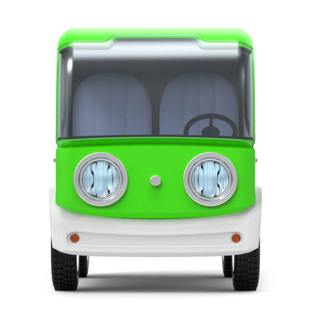 istock futuristic small delivery truck cartoon front 1405188352