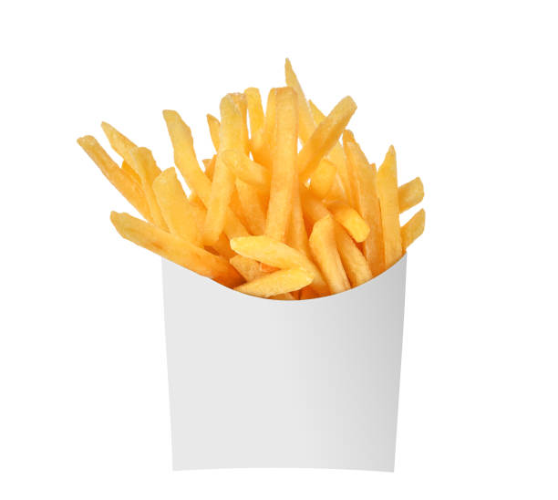 istock French fries in a white paper box isolated on white 1405190023