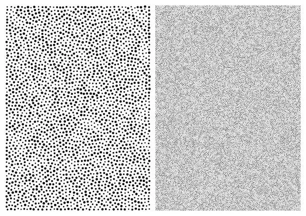 Vector illustration of Random halftone dots pattern background, a4 size. A4 format. Dots texture. Vector illustration.