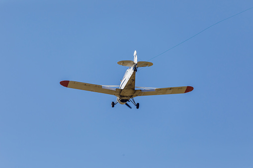 Small flying aircraft Cessna