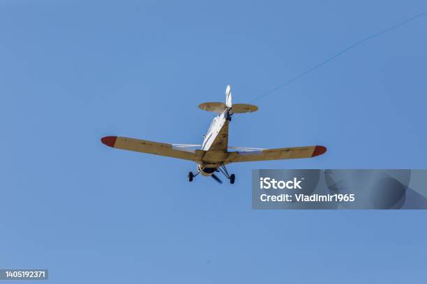 Small Flying Aircraft Cessna Stock Photo - Download Image Now - Airplane, Israel, Sport