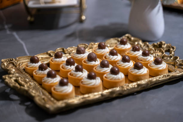 istock Chocolate dessert in the cafeteria 1405197889