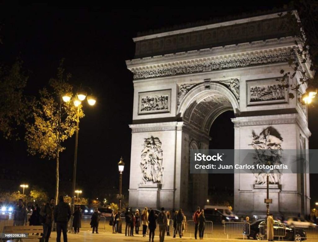 Arc de Triomphe, Passeig des Champs-Elysées, Paris, France Arc de Triomphe, Promenade des Champs-Elysées, Paris, France Arc de Triomphe - Paris Stock Photo
