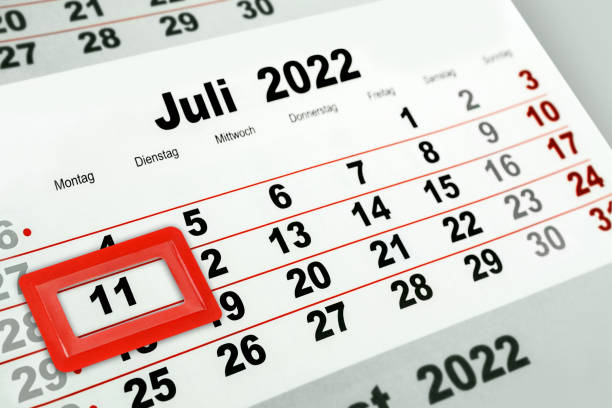 istock German calendar July 11  2022   Monday and weekdays 1405209774
