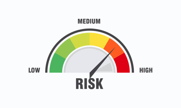 istock High risk concept on speedometer vector illustration, Speedometer icon. Colorful infographic gauge element vector 1405214685
