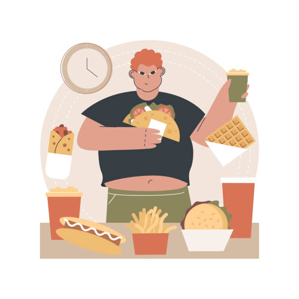 80+ Binge Eating Disorder Illustrations Stock Illustrations, Royalty ...