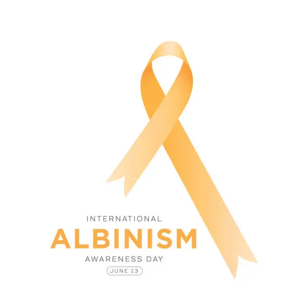 Vector illustration of Albinism Awareness Day, June 13. Vector stock illustration