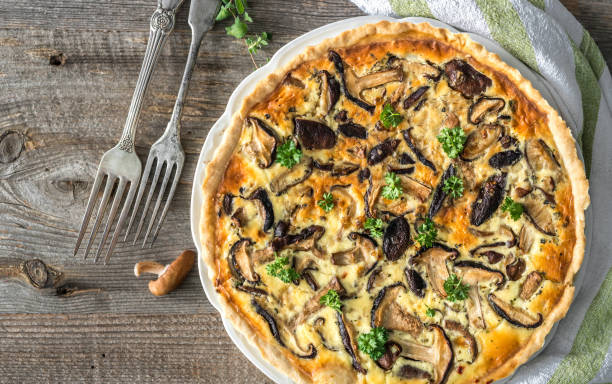 istock Homemade pie with mushrooms 1405224058