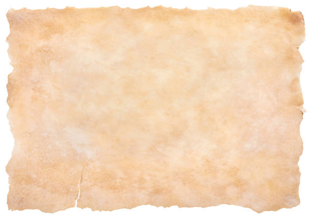 istock old parchment paper sheet vintage aged or texture isolated on white background 1405228879
