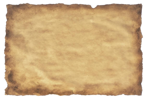istock old parchment paper sheet vintage aged or texture isolated on white background 1405228906