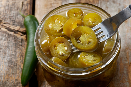 Candied Pickled Jalapeno Peppers