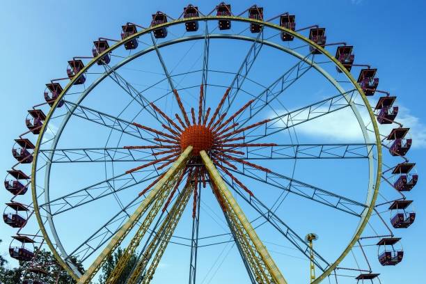 istock Ferris wheel in the park in evening 1405231858
