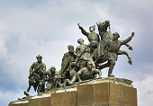monument Chapaev and his army in Samara
