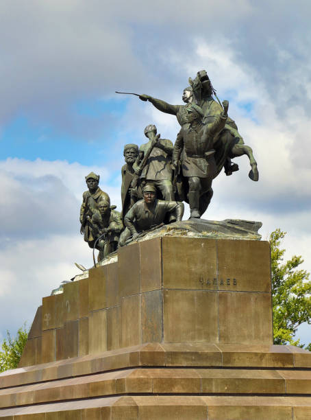 istock monument Chapaev and his army in Samara 1405238379