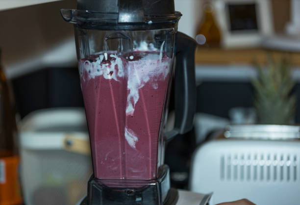 istock View of blender with smoothie ingredients in kitchen. Sweden. 1405244143