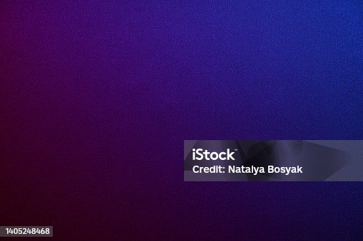 istock Deep purple blue abstract background. Gradient. Toned fabric surface texture. Dark colorful background with space for design. 1405248468