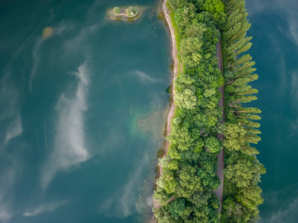 istock Quarry Lake Aerial View 1405251511