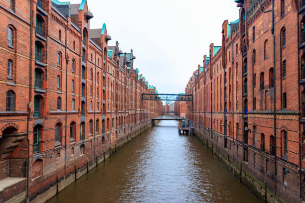 istock Warehouse district Speicherstadt in Hamburg, Germany 1405252636