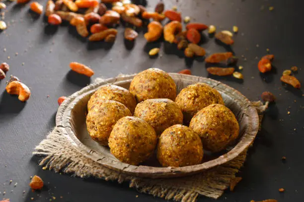 Chickpea Laddu with dry fruits