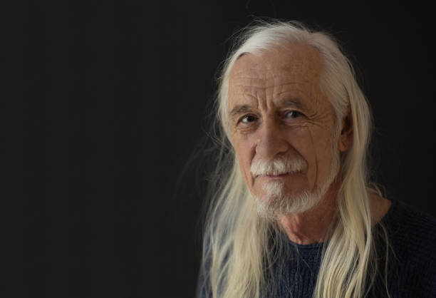 istock Low key portrait of attractive old man 1405257866