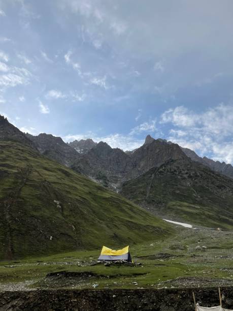 istock Tent camping in Mountain landscape 1405260085