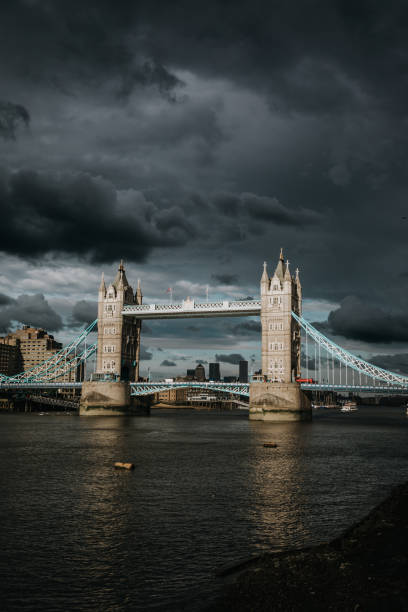 istock Tower bridge and the sky London skyline at night 1405260930