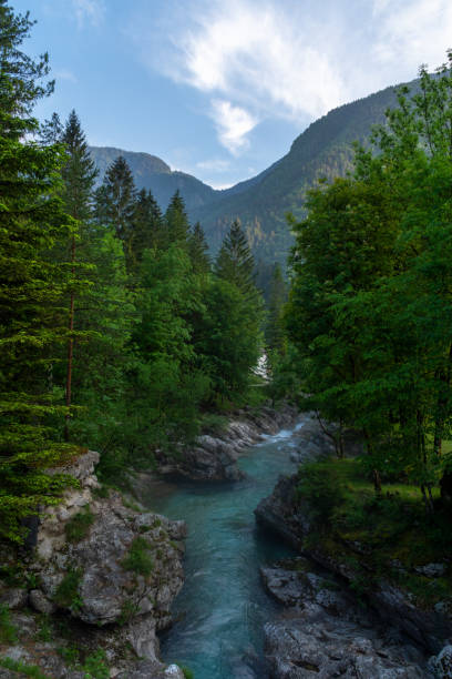istock Soca valley and river in the evening 1405261118