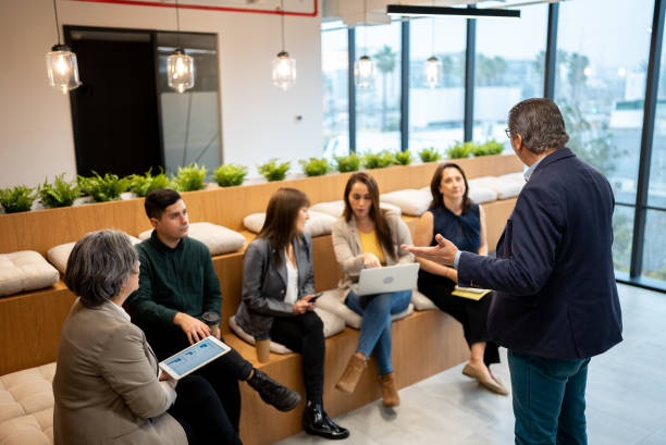 istock Businessman doing a presentation in the conference room 1405261601