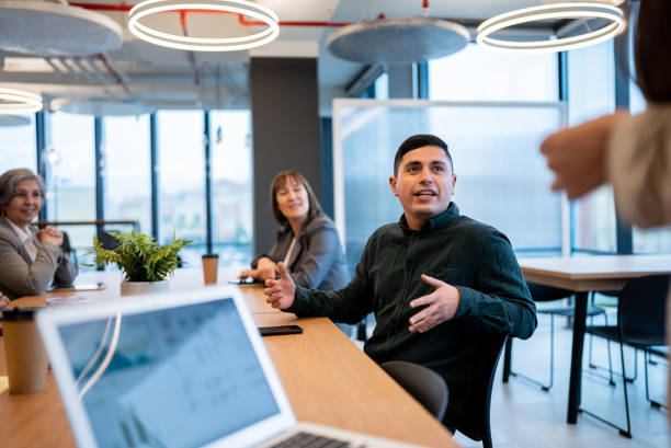 istock Audience during a business meeting in the office 1405261643