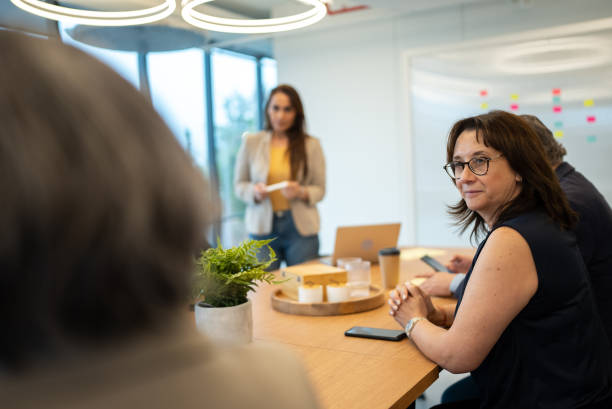 istock Coworkers having a meeting in the office 1405261727